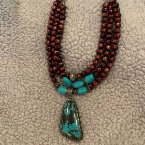 Jewelry a handmade turquoise necklace